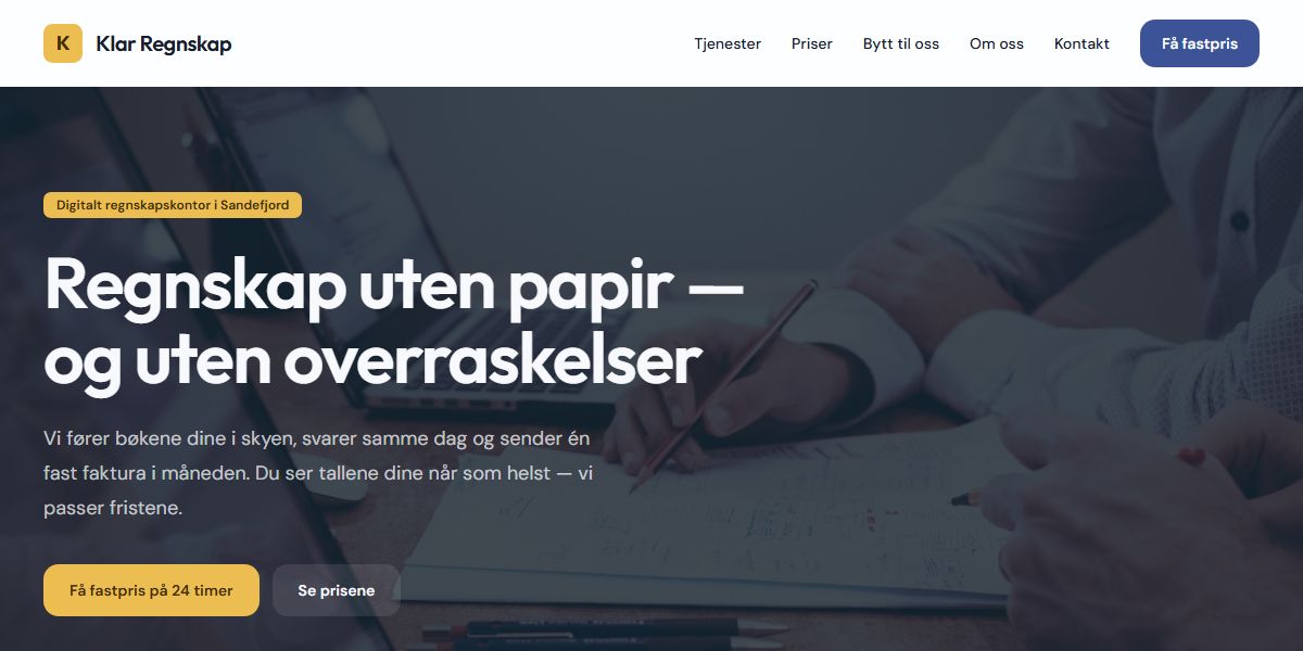 Forhåndsvisning av temaet Saldo for regnskapsførere