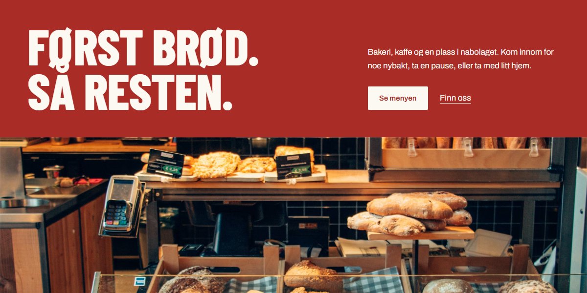 Forhåndsvisning av temaet Morgenlaget for Håndverksbakeri og kafé
