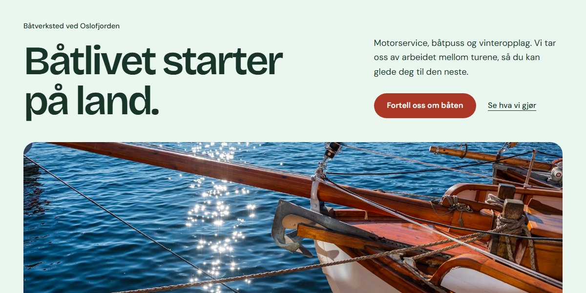 Forhåndsvisning av temaet Baug for båtverksteder