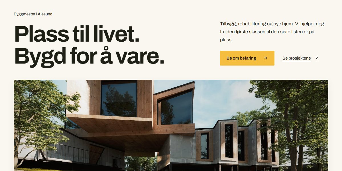 Forhåndsvisning av temaet Byggeloggen for byggmestere