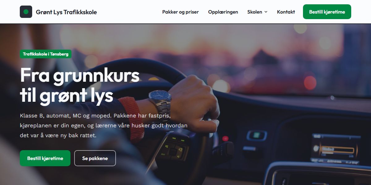 Forhåndsvisning av temaet Skilt for Trafikkskole