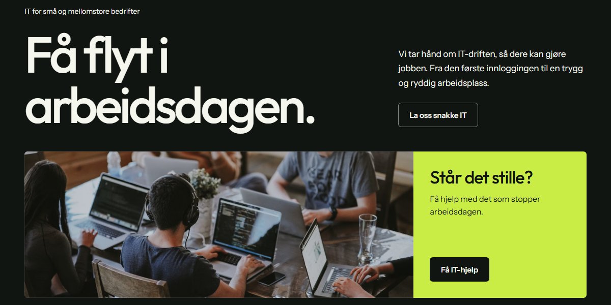 Forhåndsvisning av temaet Skift for IT-drift og brukerstøtte for bedrifter