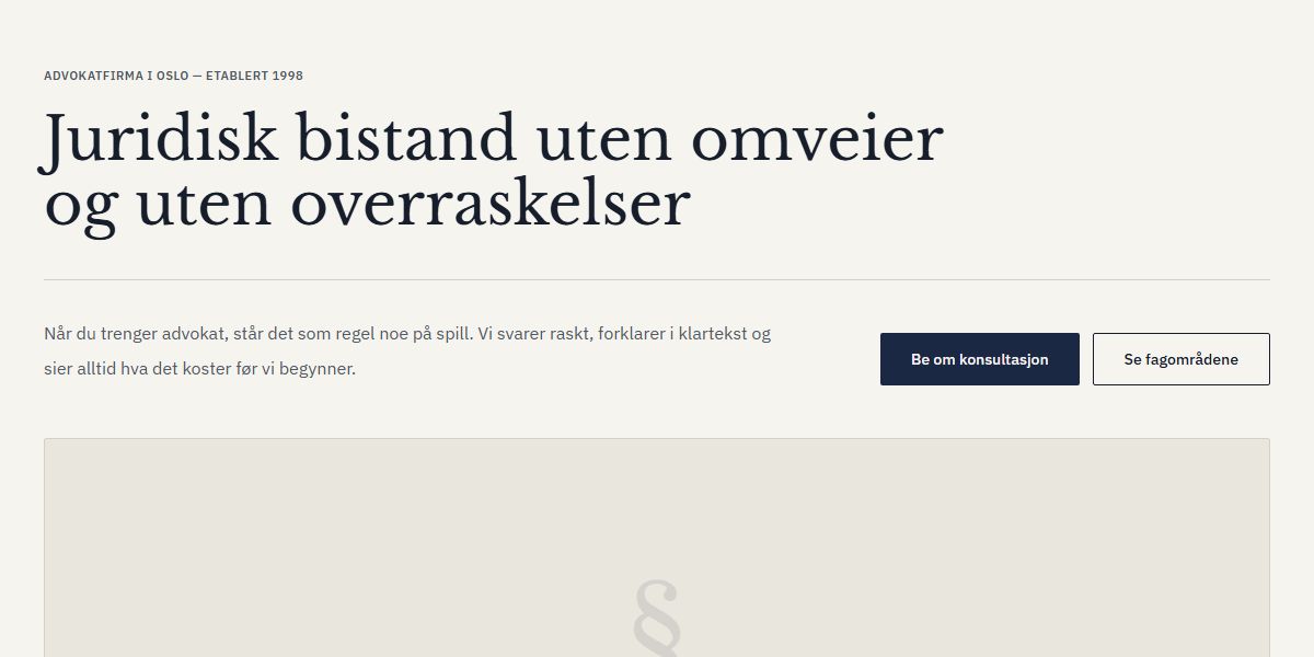 Forhåndsvisning av temaet Advokatfirma