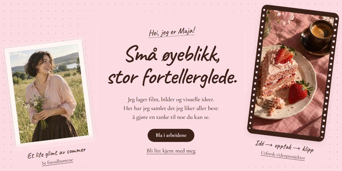 Forhåndsvisning av temaet Prikk & klipp for kreative og frilansere