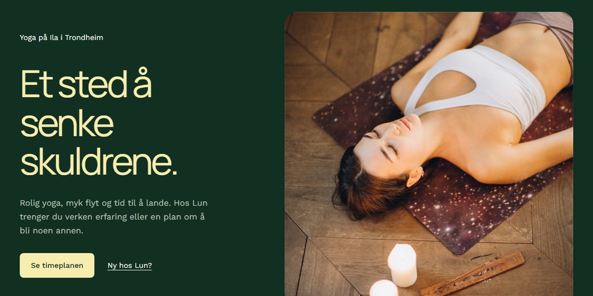 Forhåndsvisning av temaet Lun for yogastudioer